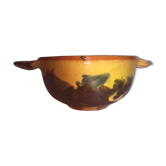 glazed terracotta bowl