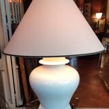 Very large designer ceramic lamp François Chatain