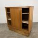 50s sliding door sideboard, wood, vintage