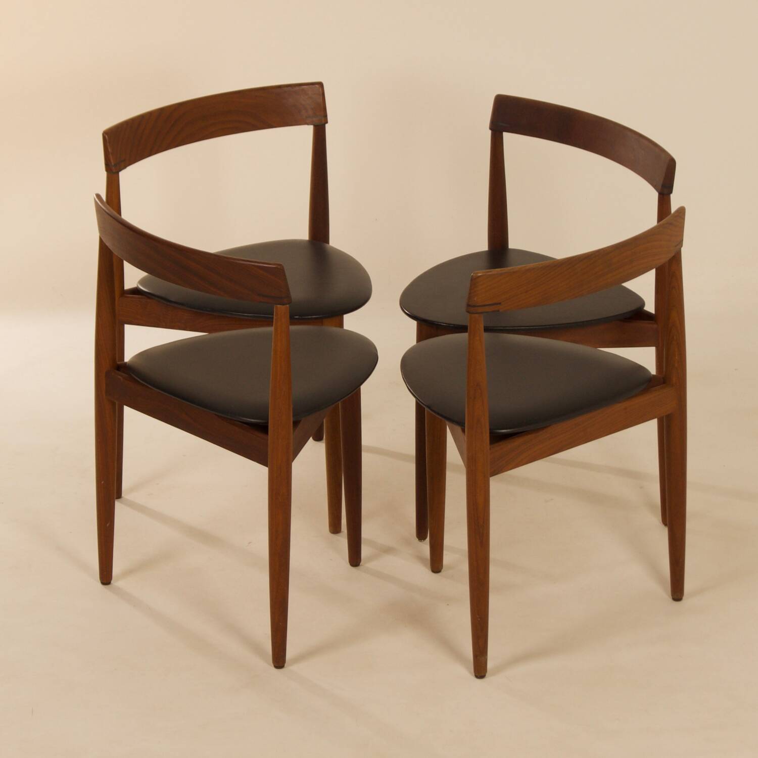 Roundette Dining Chairs by Hans Olsen for Frem Røjle, 1960s – Set of 4