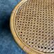 Stool, side table in rattan and caning