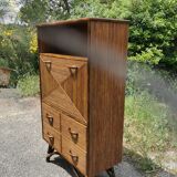 Vintage bamboo bar cabinet