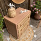 Commode Art Déco pied moustache / terracotta bohème