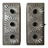 Paire d'appliques flower plexiglas circa 1970