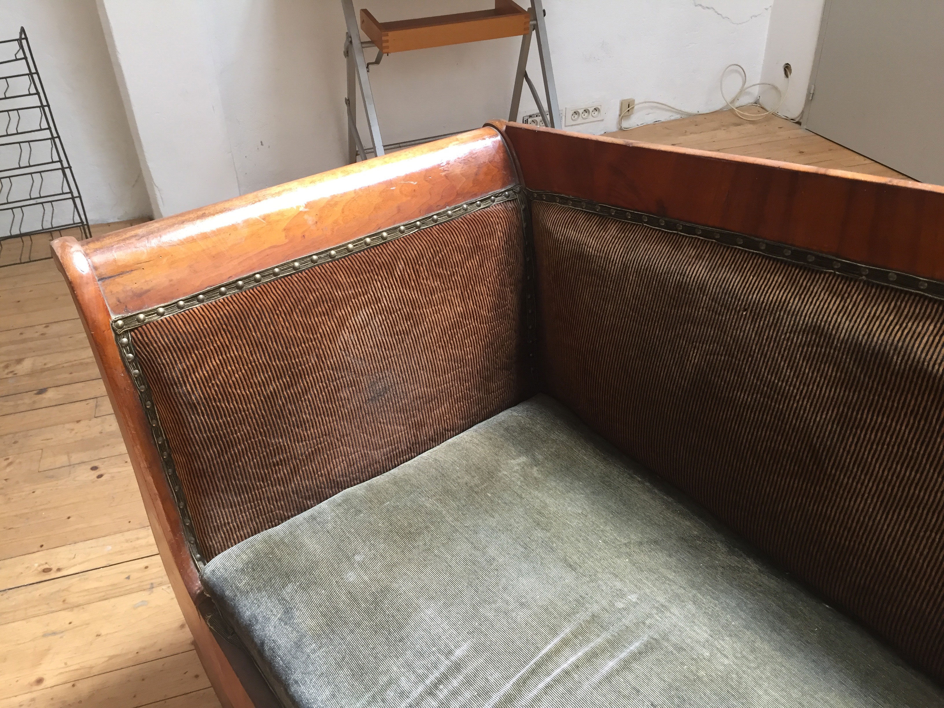 Old wooden sofa