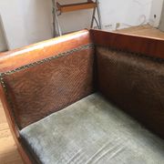 Old wooden sofa