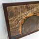 wall ceramic with wooden frame