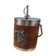 Vintage knight ice bucket – Coat of arms and sword handle – 1960s-70s
