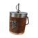Vintage knight ice bucket – Coat of arms and sword handle – 1960s-70s