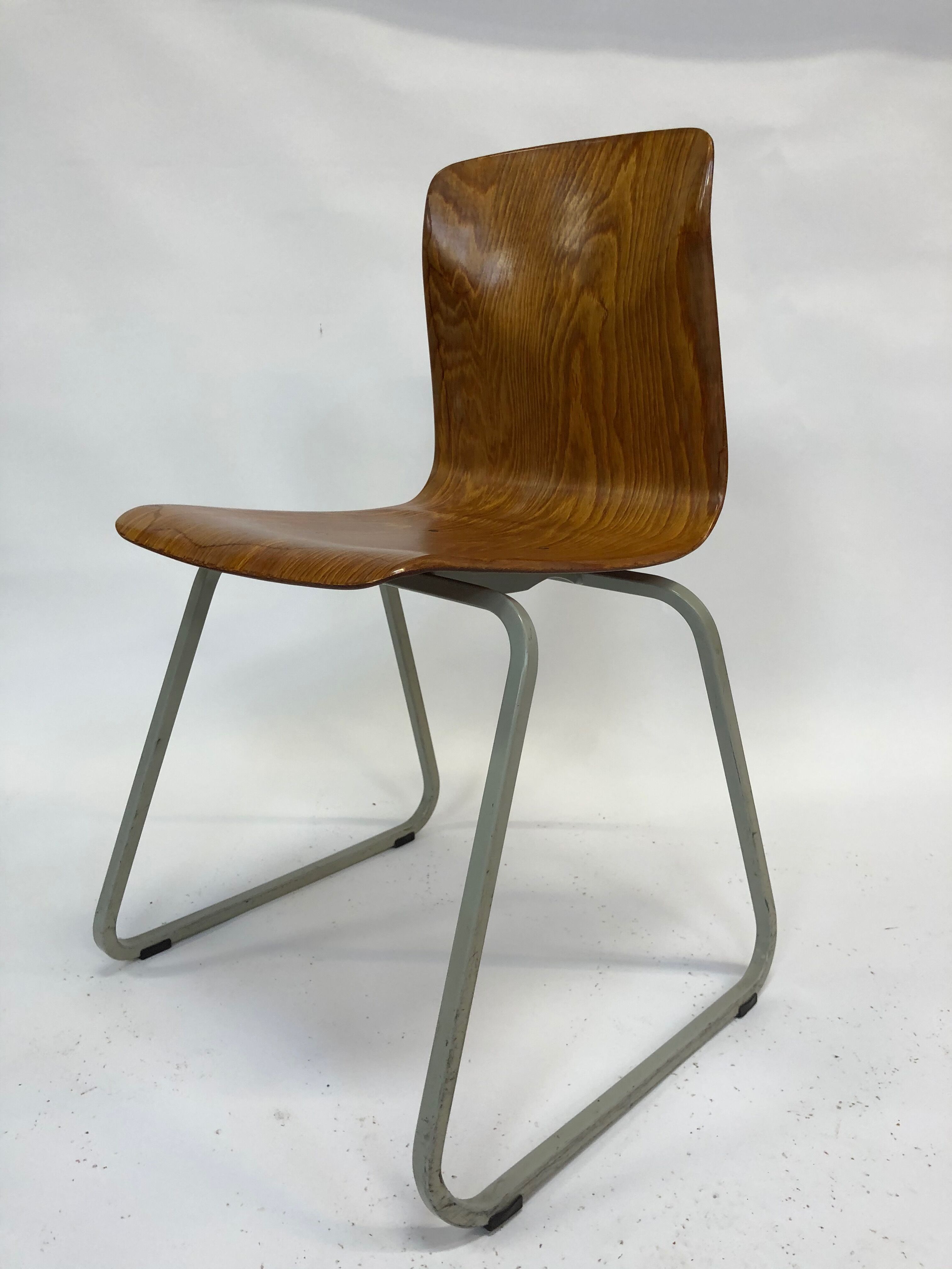 Vintage industrial chair Galvanitas 'thur-op-seat' S23