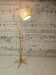 Lampadaire vintage en rotin