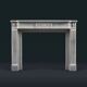 Cheminée en marbre statuaire de style Louis XVI
