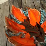 Vallauris fruit bowl in the shape of a leaf
