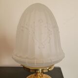 Art Deco lamp with glass globe