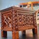 Vintage wooden box year 50 in carved wood