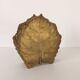 Mail holder, solid brass leaf 1970