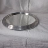 Vintage round mirror tray