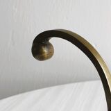 Patère en métal doré, porte-manteau mural vintage