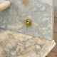 Antique brass and marble washbasin, circa 1880