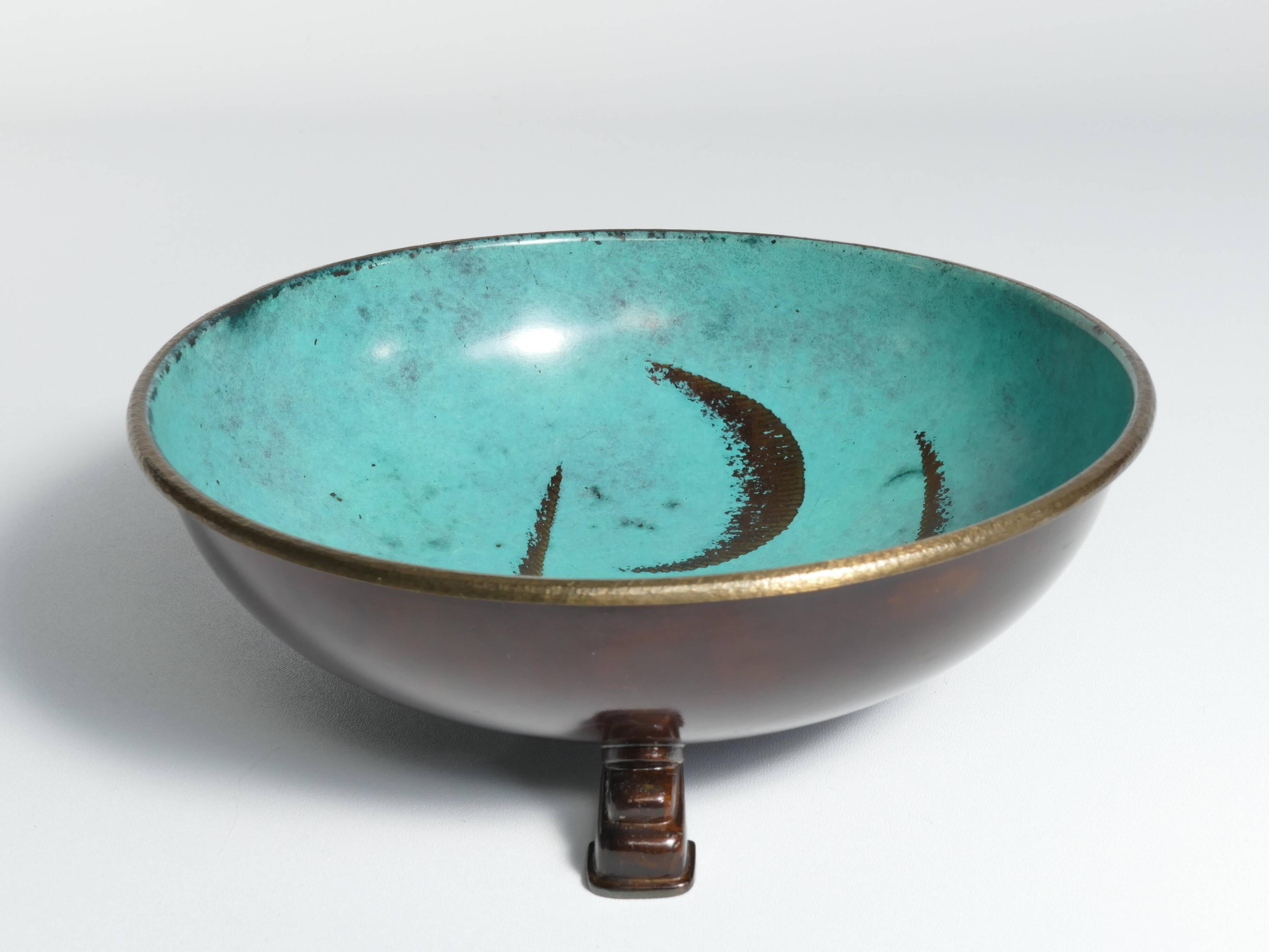 Art Deco Dinanderie Ikora Bowl by WMF, Germany