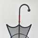 Porte-parapluie vintage 1950 en métal cuir & céramique bordeaux 50s rockabilly