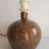 Guy Baudat vintage pyrite stoneware table lamp