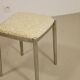 Stool with metal chromed base edition Casamance