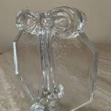 Vintage soliflore vase in molded/pressed glass paste