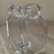 Vintage soliflore vase in molded/pressed glass paste