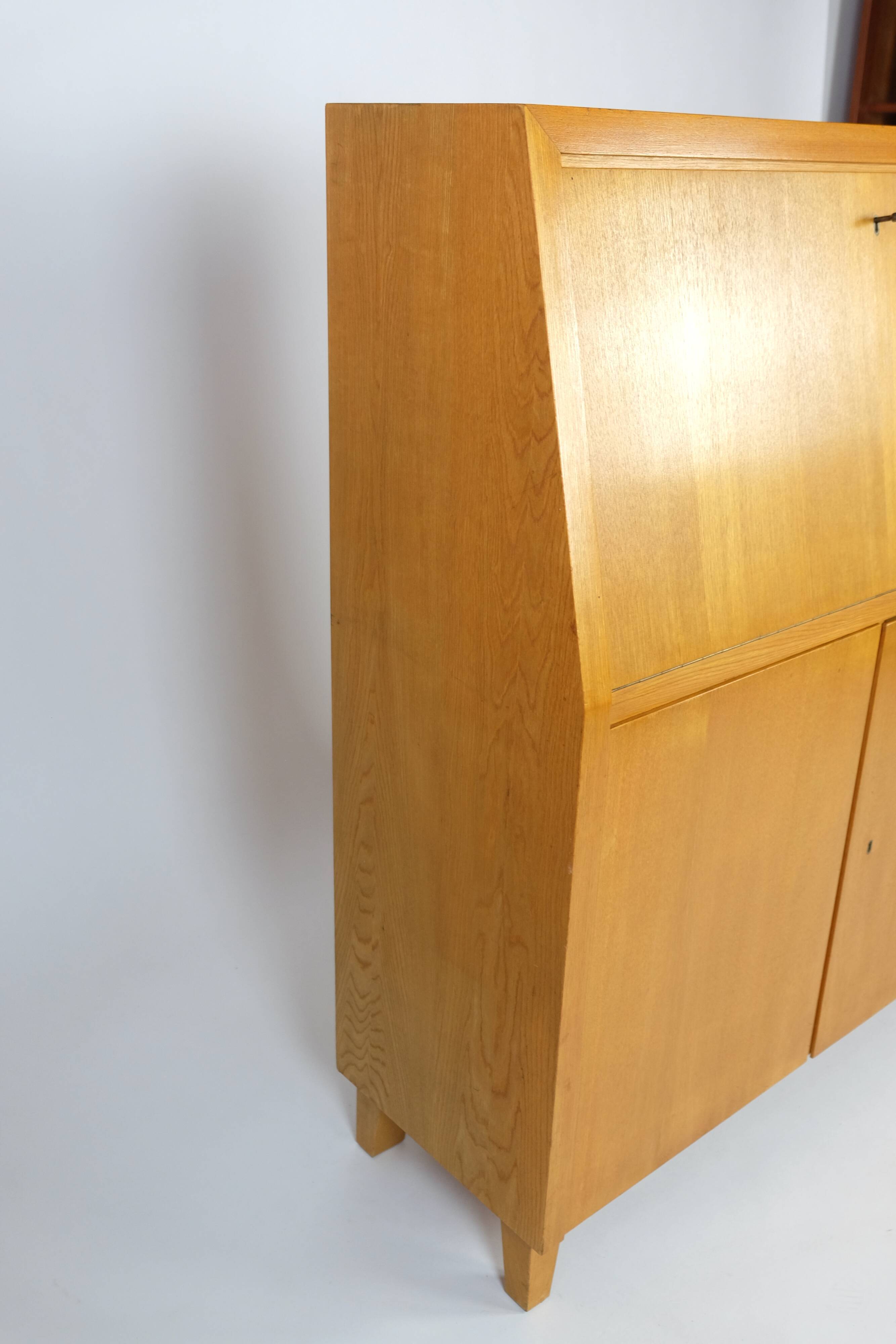 Vintage secretary desk cabinet Rüster 60s 70s midcentury