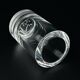 Orrefors engraved crystal bud vase, Sweden, 1950s-1960s