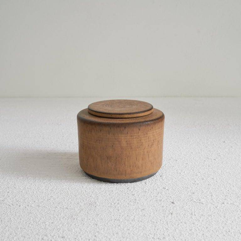 Meindert Zaalberg Studio Pottery 'Stop' boîte avec couvercle 1962