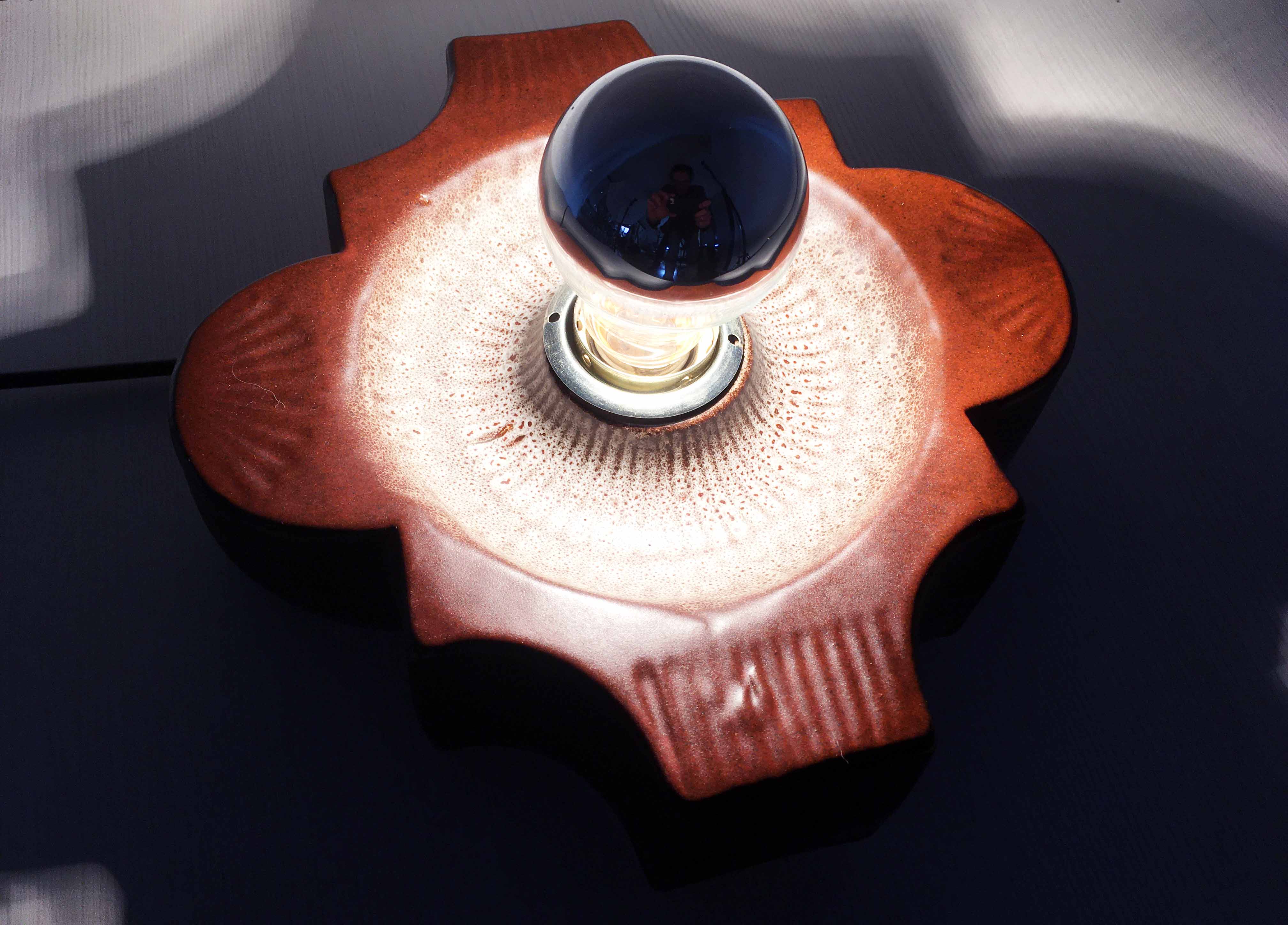 Ceramic wall lamp Hustadt Leuchten