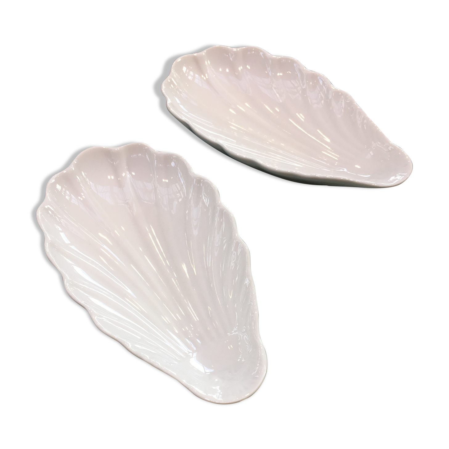 Pair Of Porcelain Shell Ramekins Selency