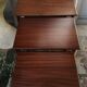 Pull-out tables from the 60s in solid exotic wood published by Younger