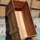 Industrial box in raw fir wood shipping SNCF bicycle equipment Necto 50s 1950s