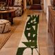 Green fir Berber rug and ecru – Authentic and original artisanal style