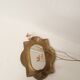 Candlestick mirror made of solid brass