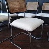 6 chairs cesca Marcel Breuer 1970