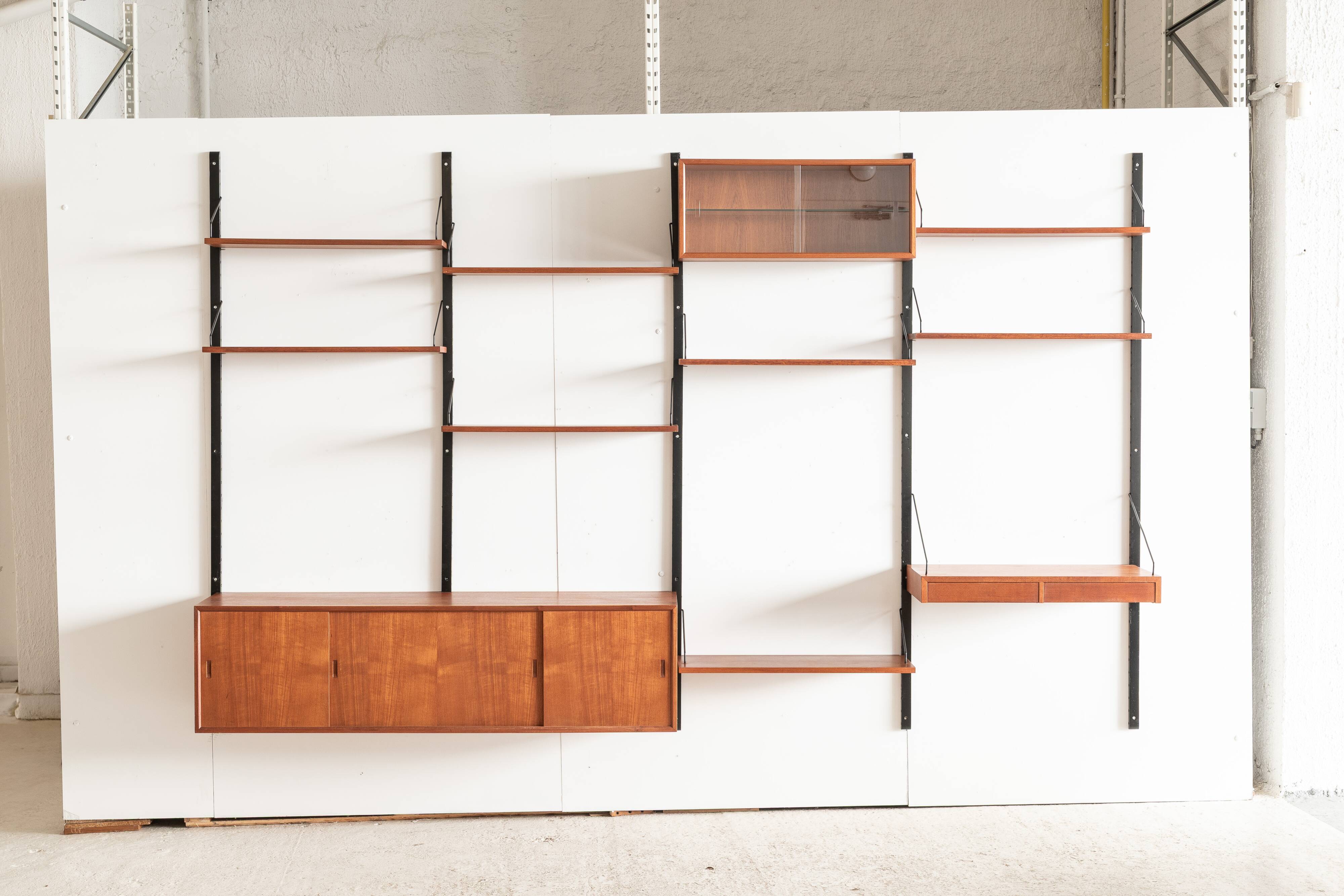 4-Bay wall unitkl  by P. Cadovius, Denmark, 1960's