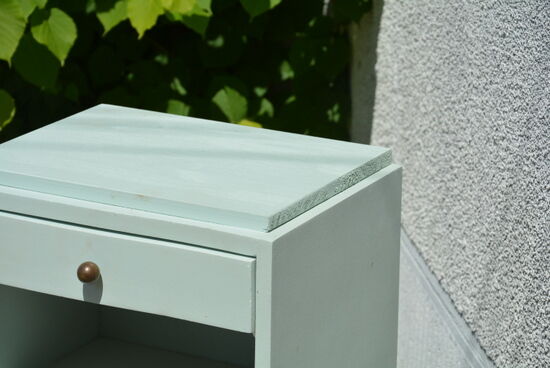 Vintage mint nightstand