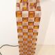 Floor Lamp in Amber and Crystal Pulegoso Glass by Poliarte, Italy, 1970s