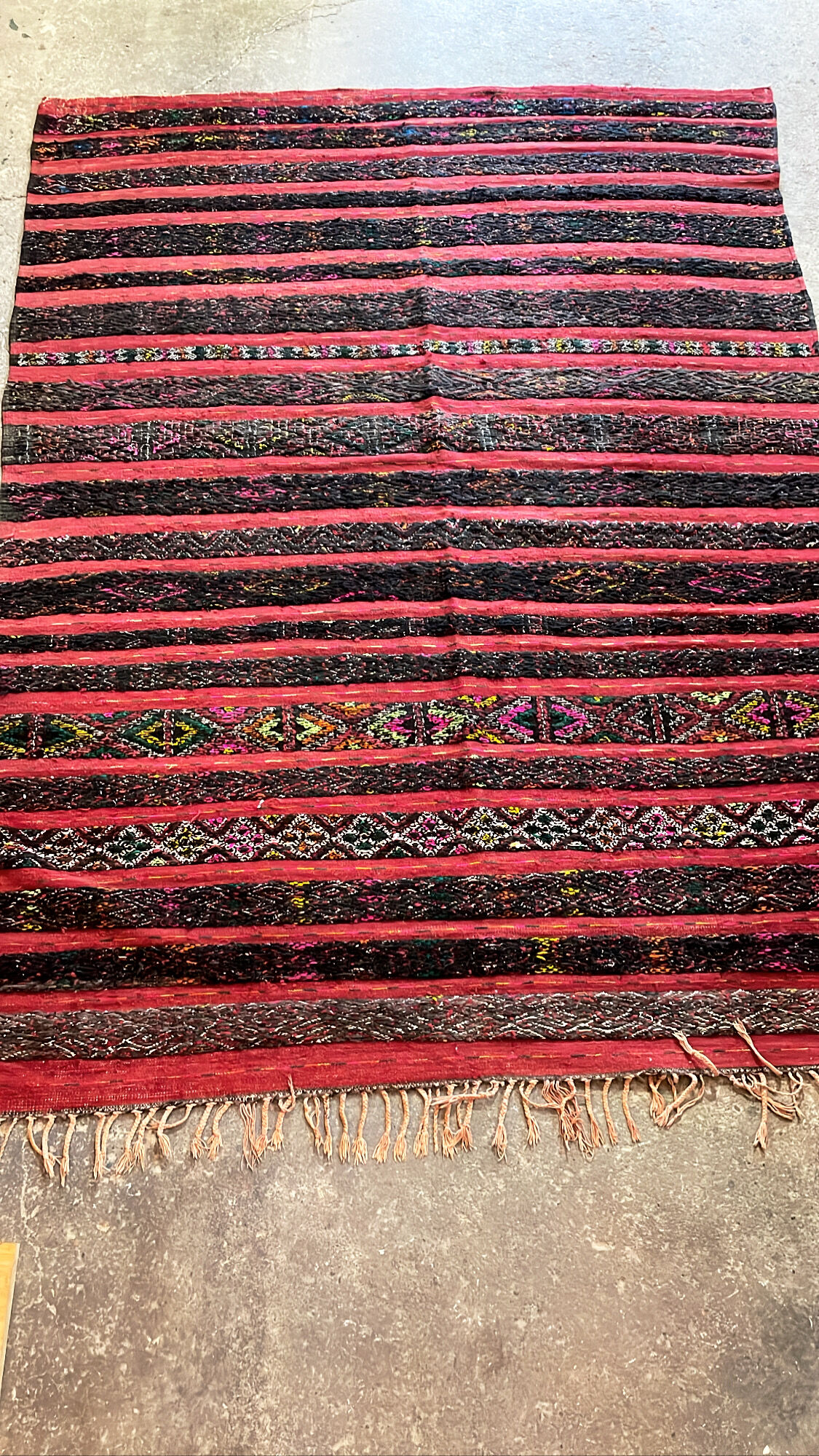 Berber carpet kilim traditional patterns, 230x170cm