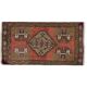 Vintage Small Rug. Handmade Door Mat. Turkish Seat Cover. Entryway Mat. Kitchen Rug