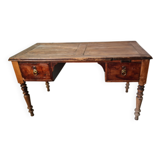 Bureau plat XIXᵉ – élégance sobre et authenticité patinée