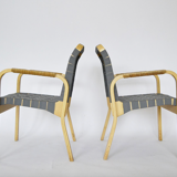 Pair of armchairs modèle "E45" by Alvar Aalto for Artek