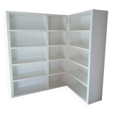 Gautier corner library – contemporary white lines