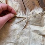 Small sheepskin, raw, brown and beige, authentic