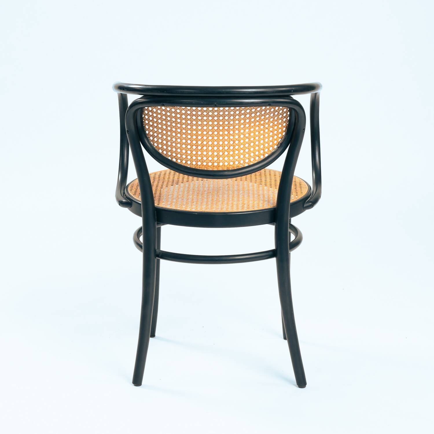 Thonet bentwood webbing chairs 214f 210r chairs, set of 2