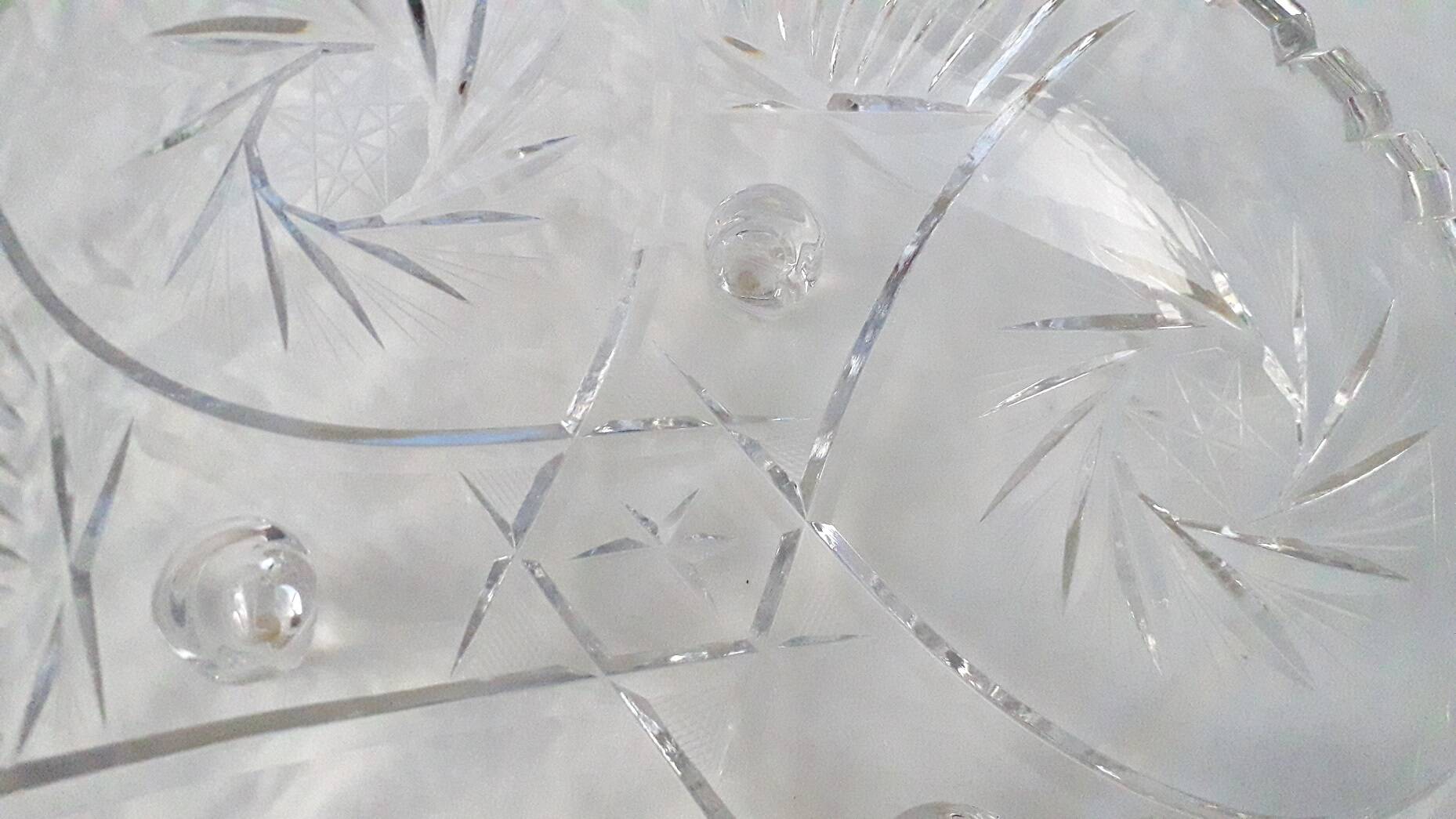 Crystal salad bowl